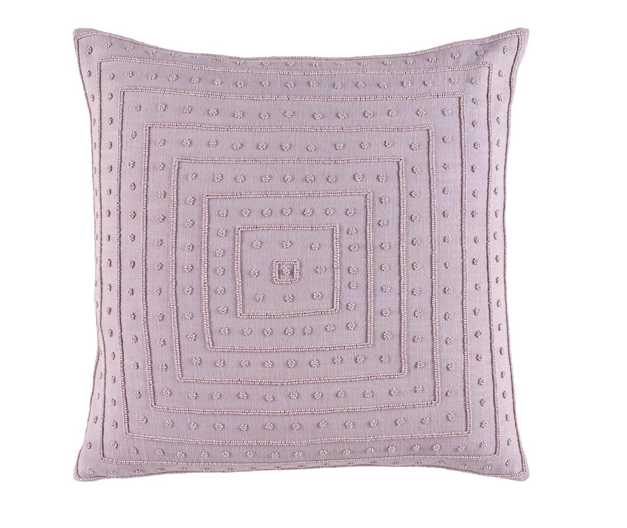 Tiwari Home 22" Lavender Contemporary Woven Square Throw Pillow